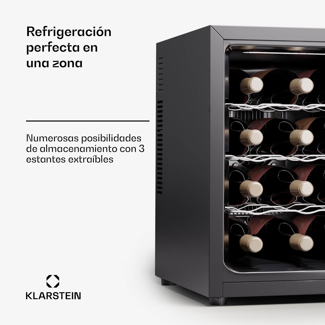 Silent Nevera par vino 12 Uno 31 L / 12 botellas 5-18 °C Touch 31