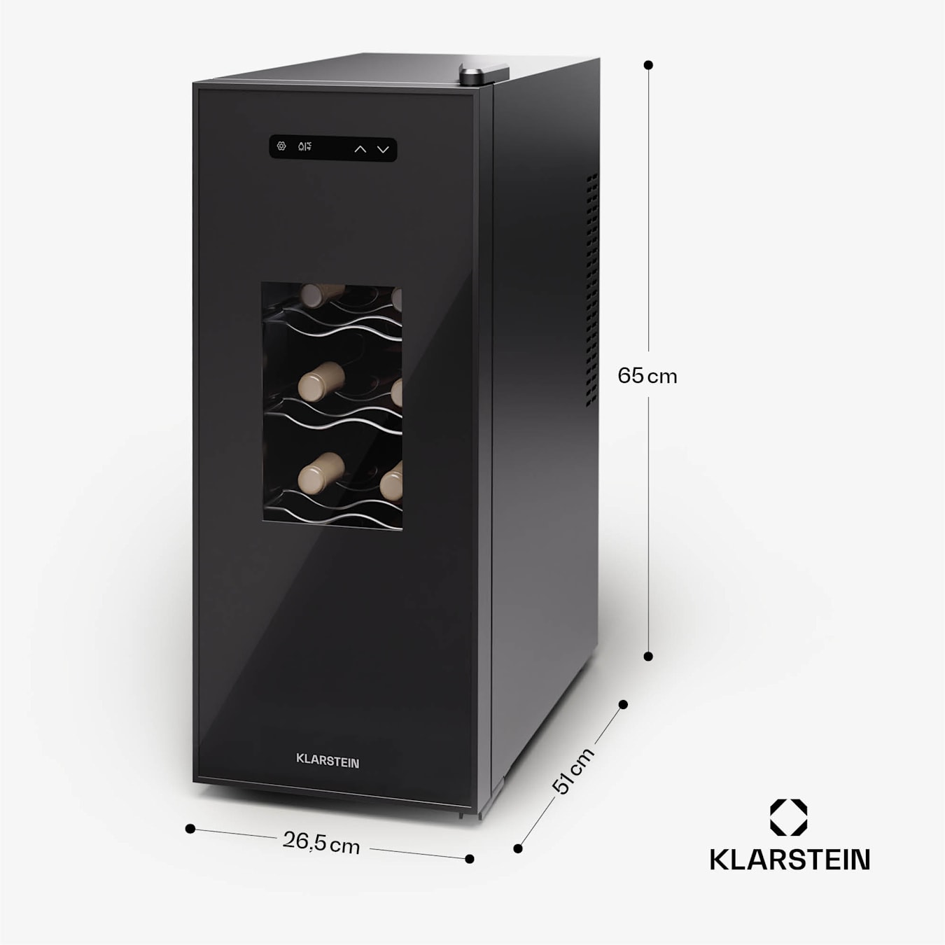 Silent Nevera par vino 12 Uno Slim 30 L / 12 botellas 5-18 °C Touch