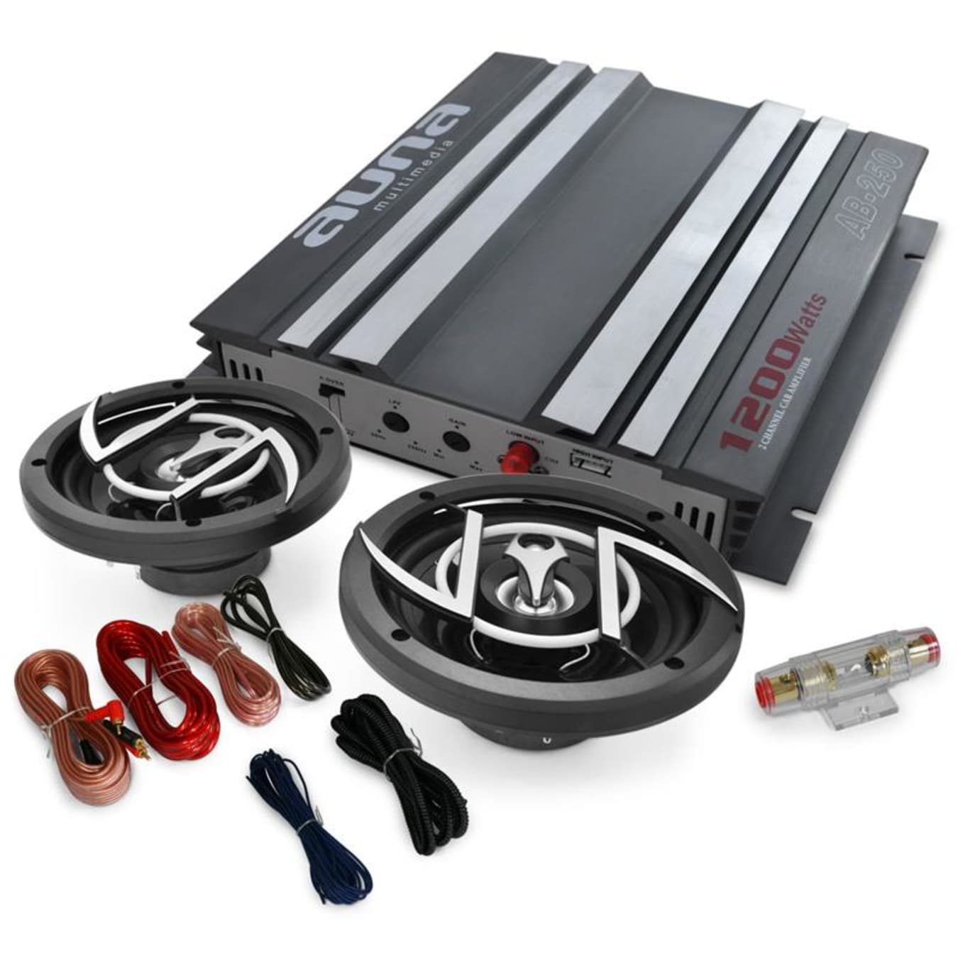 Set HiFi auto «Platin Line 200» Enceintes ampli voiture 1200W