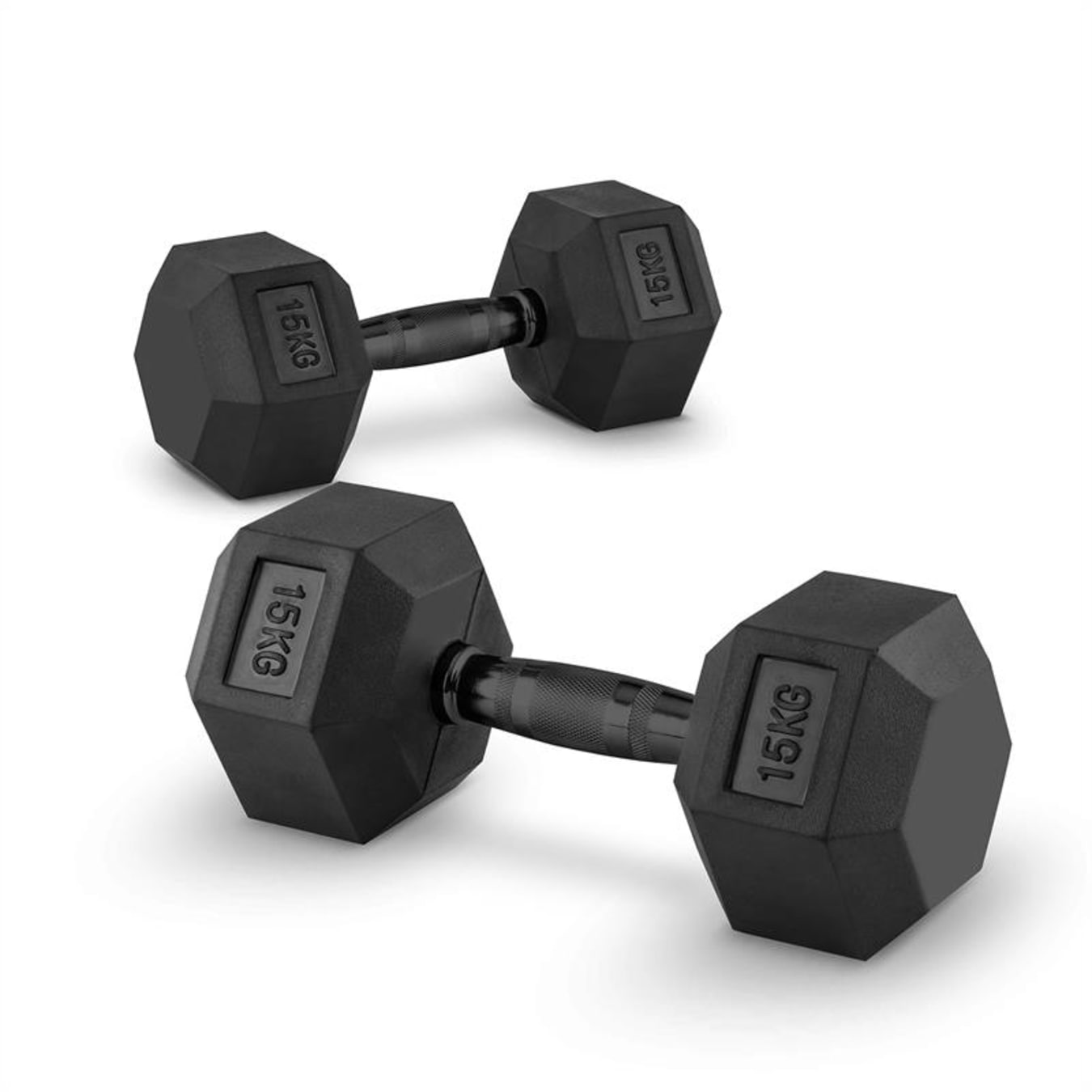 CAPITAL SPORTS Hexbell Dumbbell Paire d'haltères courts 2 x 15 kg