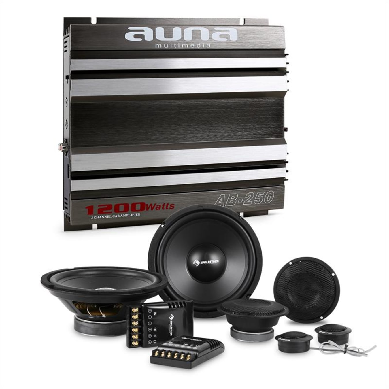 CS-Comp-8 Set de altavoces Hi-Fi para coche con amplificador de 2