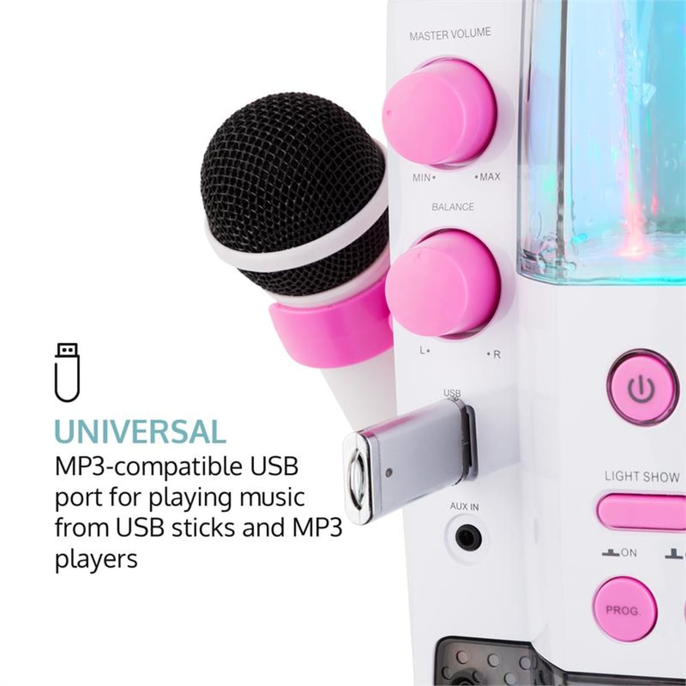 Auna Micro Karaoke avec 2 Microphones, Lecteur CD USB, Karaoké Complet  Enfant, Adulte, Micro Enfant pour Chanter Fille et Garcon, Micro Sans Fil