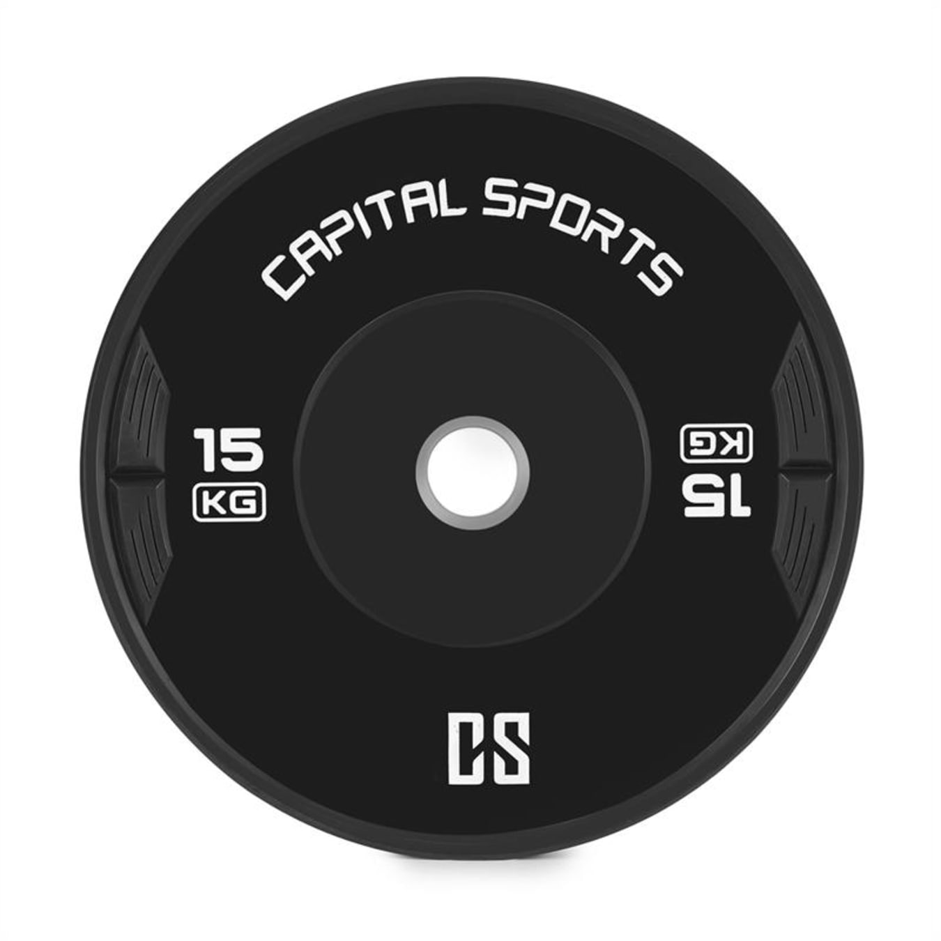 Capital Sports Elongate Bumper Plate Disque poids Caoutchouc 2x 15kg 2x 15  kg