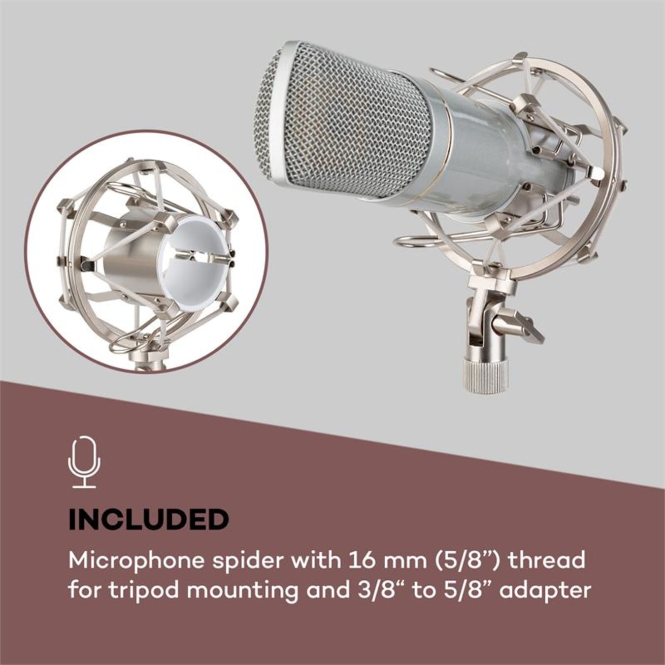 auna MIC-920 set microfono USB V4 microfono braccio orientabile protezione  anti-pop custodia protettiva