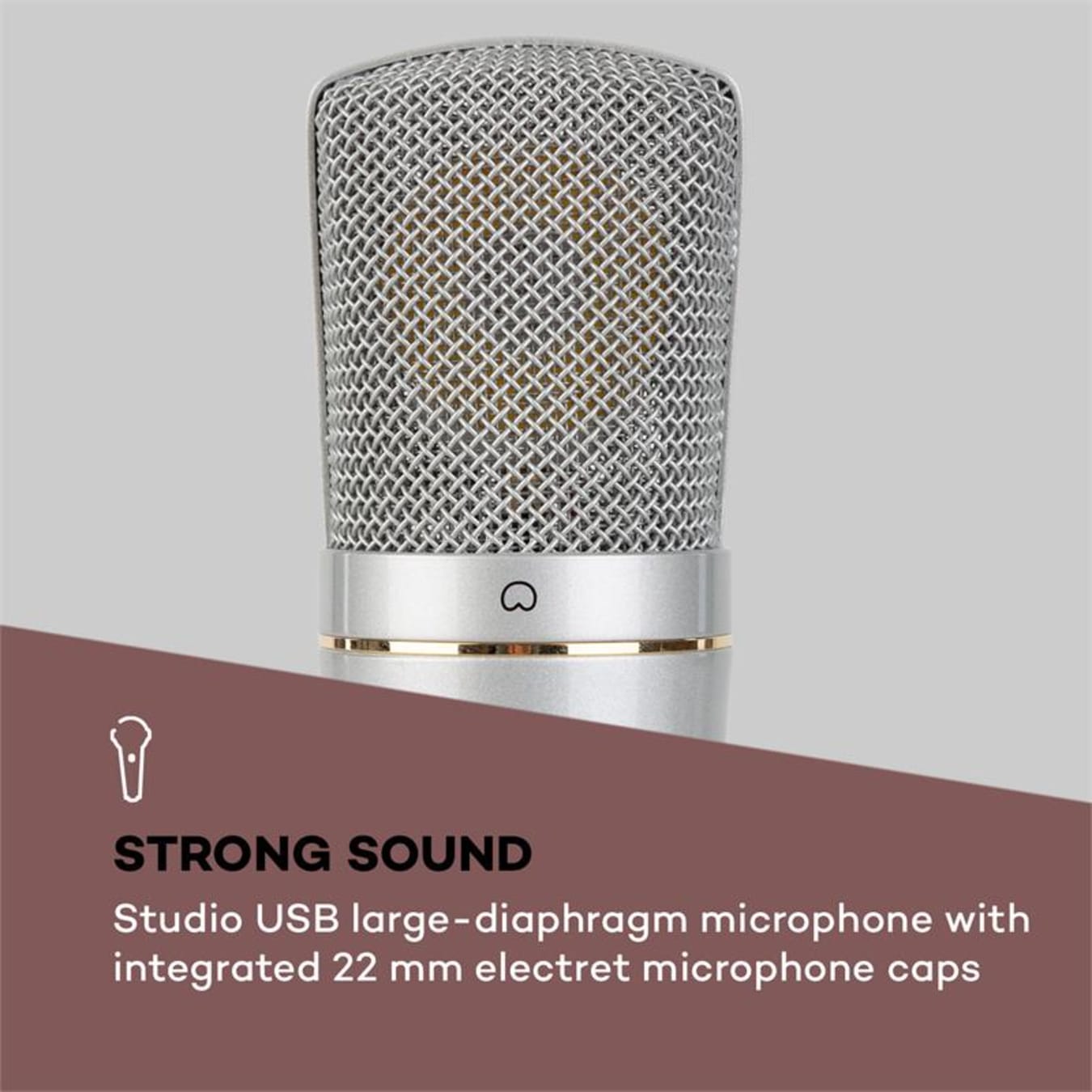 auna MIC-920 USB V5 Set de microfonía micrófono brazo giratorio protector  anti-pop