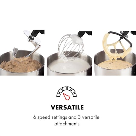 Bella Nera Kuchenmaschine 1200w 1 6 Ps 5 Liter Schwarz