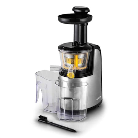 Klarstein Fruitpresso Nero II Slow Juicer Acier 150W 80 tmin Klarstein fruitpresso nero ii slow juicer acier 150w 80 t