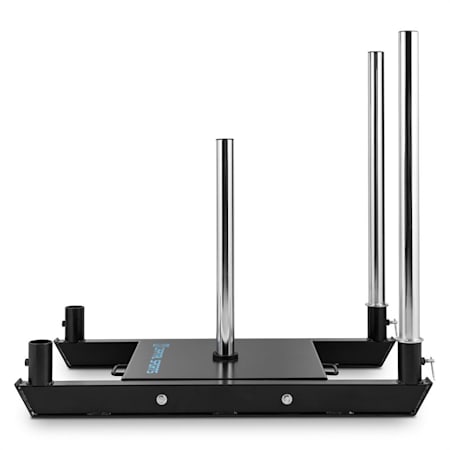 Schnellkrafttraining Stahl Capital Sports Sledster Plus Gewichtsschlitten Sprint- und Zugschlitten Druck- und Zug/übungen schwarz Powerschlitten 7 cm Gleitschienen Gewichte mit /Ø 50 mm