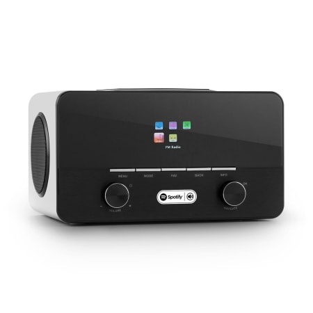 legno mediaplayer, bluetooth, sintonizzatore WLAN, telecomando auna Connect 90 WD internet radio digitale