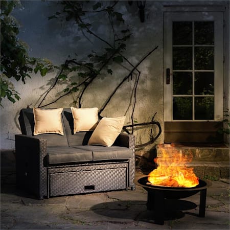Blumfeldt Mithras Braséro Ø 75cm foyer pare étincelles Blumfeldt Mithras Braséro Ø 75cm foyer pare étincelles