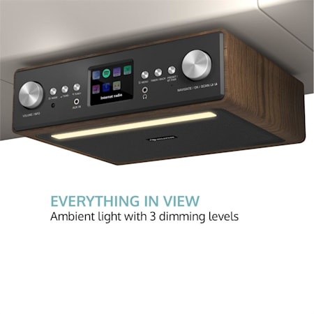 Connect Soundchef Radio de cuisine encastrable noyer Connect Soundchef Radio de cuisine encastrable noyer