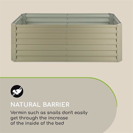 blumfeldt High Grow Extend Estensione per Aiuola Rialzata Estensione Acciaio 120 g/m² 100 x 80 cm Rivestimento in Zinco-Alluminio Resistente agli Agenti Atmosferici Zincato Argento blumfeldt High Grow Extend Estensione per Aiuola Rialzata Estensione Acciaio 120 g/m² 100 x 80 cm Rivestimento in Zinco-Alluminio Resistente agli Agenti Atmosferici Zincato Argento
