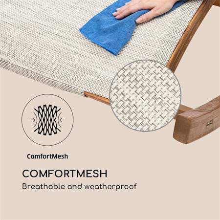 Blumfeldt Mauritius schommelbed met dak ComfortMesh max.180 schommelstoel maximaal gewicht 180 kg