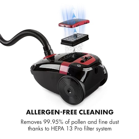 Klarstein Mister Eco golvdammsugare 450W HEPA13 EEC A++ Klarstein Mister Eco golvdammsugare 450W HEPA13 EEC A++