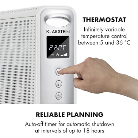 Klarstein Hot Spot Wave Heater, 2000 Klarstein Hot Spot Wave Heater, 2500