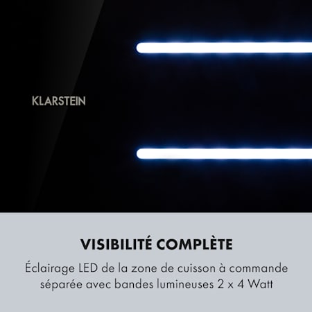 Klarstein High Line Hotte De Plafond 77cm410m3 H 3 Niveaux Classe C Noire