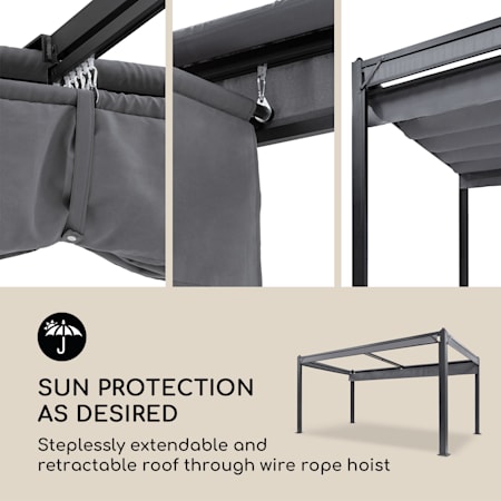 Pantheon Cortina Pavillon Aluminiumkantrohr Uberdachte Flache