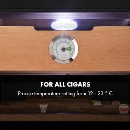 El Presidente 48 Cigar Humidor 48l 4 Drawers Cedar Wood Black