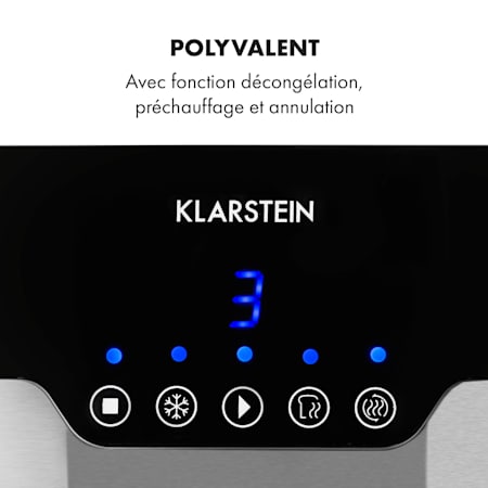Klarstein Arabica Grille pain 2 fentes 920W écran LED Klarstein Arabica Grille pain 2 fentes 920W écran LED