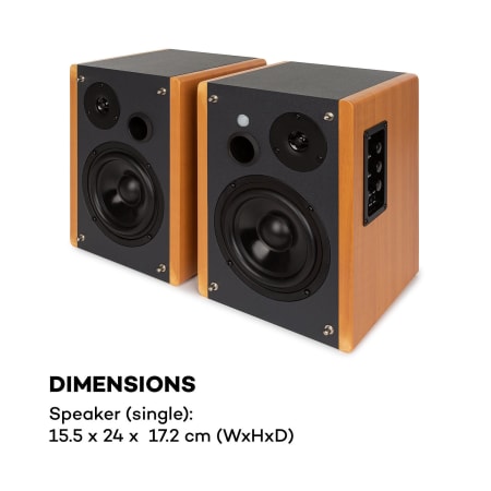 Linie 400 A Regallautsprecher Paar Aktivboxen Leistung 2 X