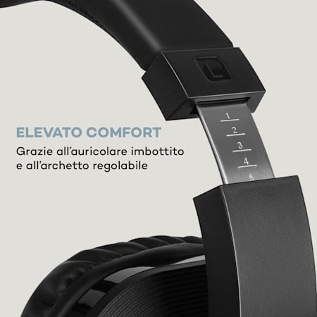auna Silencium radiocuffie 20m 2,4GHz TV/HiFi/CD/MP3 batteria nero