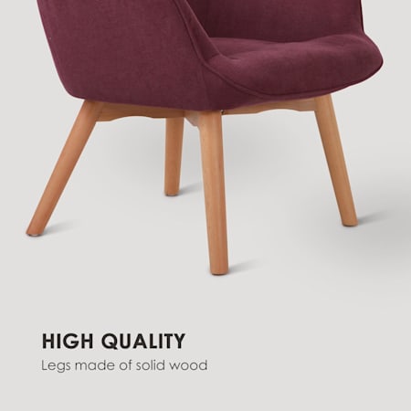Besoa Hagersten Class 20 Fauteuil avec repose pieds aubergine Besoa Hagersten Class 20 Fauteuil avec repose pieds aubergine