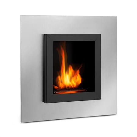 Klarstein Phantasma Cuadro Ethanol Fireplace Stainless Steel Burner 600ml Black Silver - Stainless Steel Fireplace Klarstein Phantasma Cuadro Ethanol Fireplace Stainless Steel Burner 600ml Black Silver - Stainless Steel Fireplace