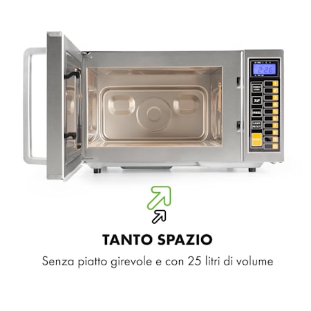 Bestzeit 25 Forno a Microonde 1000W 25l Timer 3 Livelli Acciaio Inox