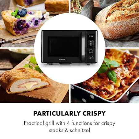 Aero Wave, 3 in 1 microonde grill friggitrice ad aria, 28 litri, acciaio  inox