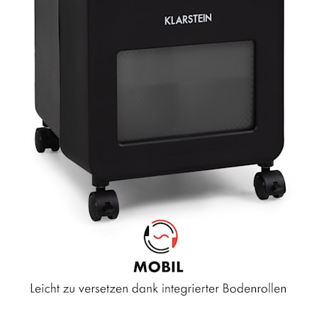 3 Modi: Normal//Natur//Nacht Timer Klarstein Cooler Rush 3-in-1 Luftk/ühler 132 m/³//h Tank: 5,5 Liter 3 Windst/ärken 45 W Touch Control Panel Luftk/ühler Ventilator Luftbefeuchter schwarz