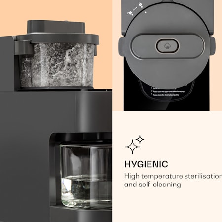 30.000 rpm Riscaldamento a 360° Klarstein Marcia Serbatoio Rimovibile Touch Dispositivo per Preparare Latte di Noci Mixer con Motore da 300 W e Potenza Riscaldante di 1250 Watt Nero