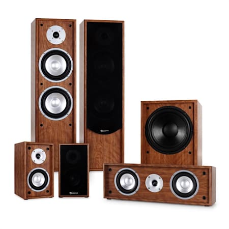 Auna Linie-300-WN 5.1 Home theatre 5.1 515W RMS noce