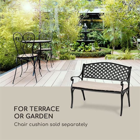 Blumfeldt Pozzilli Bl Set Banc De Jardin Coussins De Siege Noir