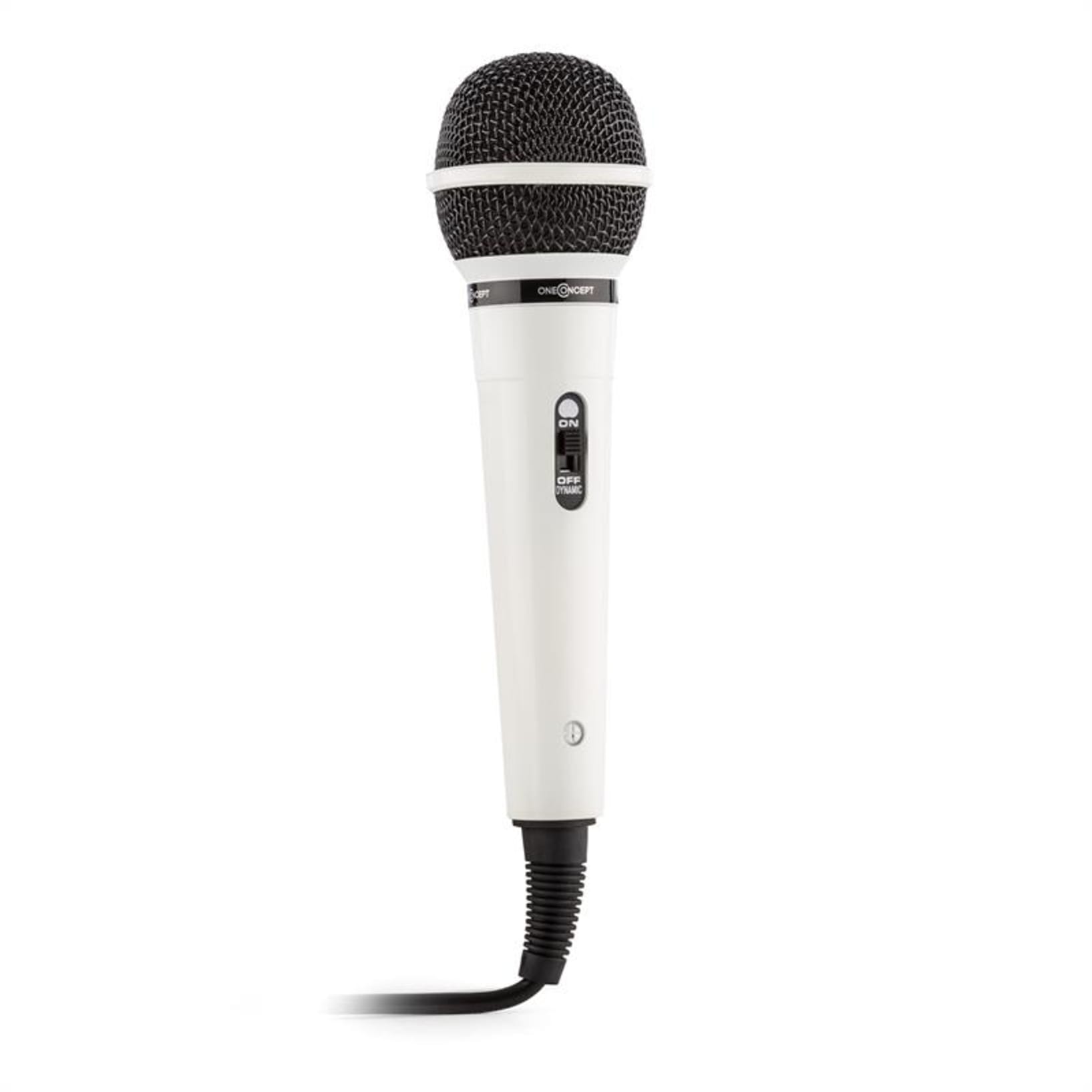 Auna microphone de chant et de parole - blanc Blanc