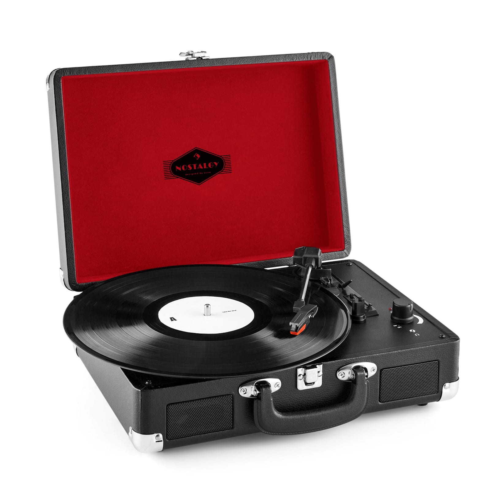 auna Peggy Sue Platine disque vinyle r?tro enceintes st?r?o USB - argent