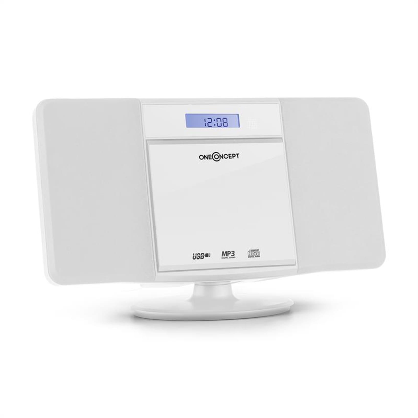 Chaîne HiFi Système Audio Haut-Parleur de fête (Boomer 8’’, Lecteur CD DVD  avec HDMI, Bluetooth, Fonction karaoké, Radio FM, Entrée USB/AUX, Lumières