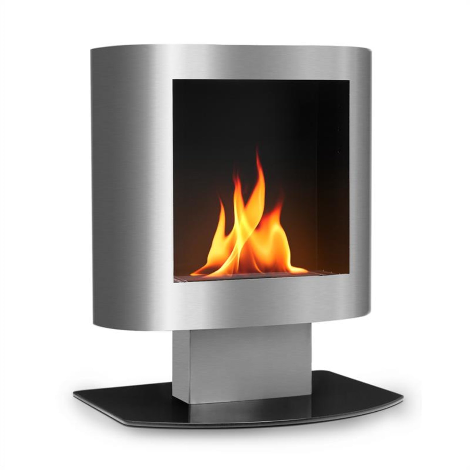 Allumer le feu d'une cheminée éthanol - Elle Décoration