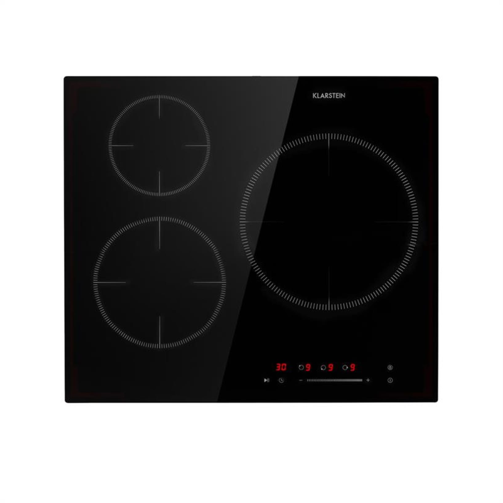 Klarstein Plaque Induction Encastrable de 3500W, Table de Cuisson  Induction, Plaque Induction en Zone Libre, Plaque de Cuisson Induction avec  Contrôle