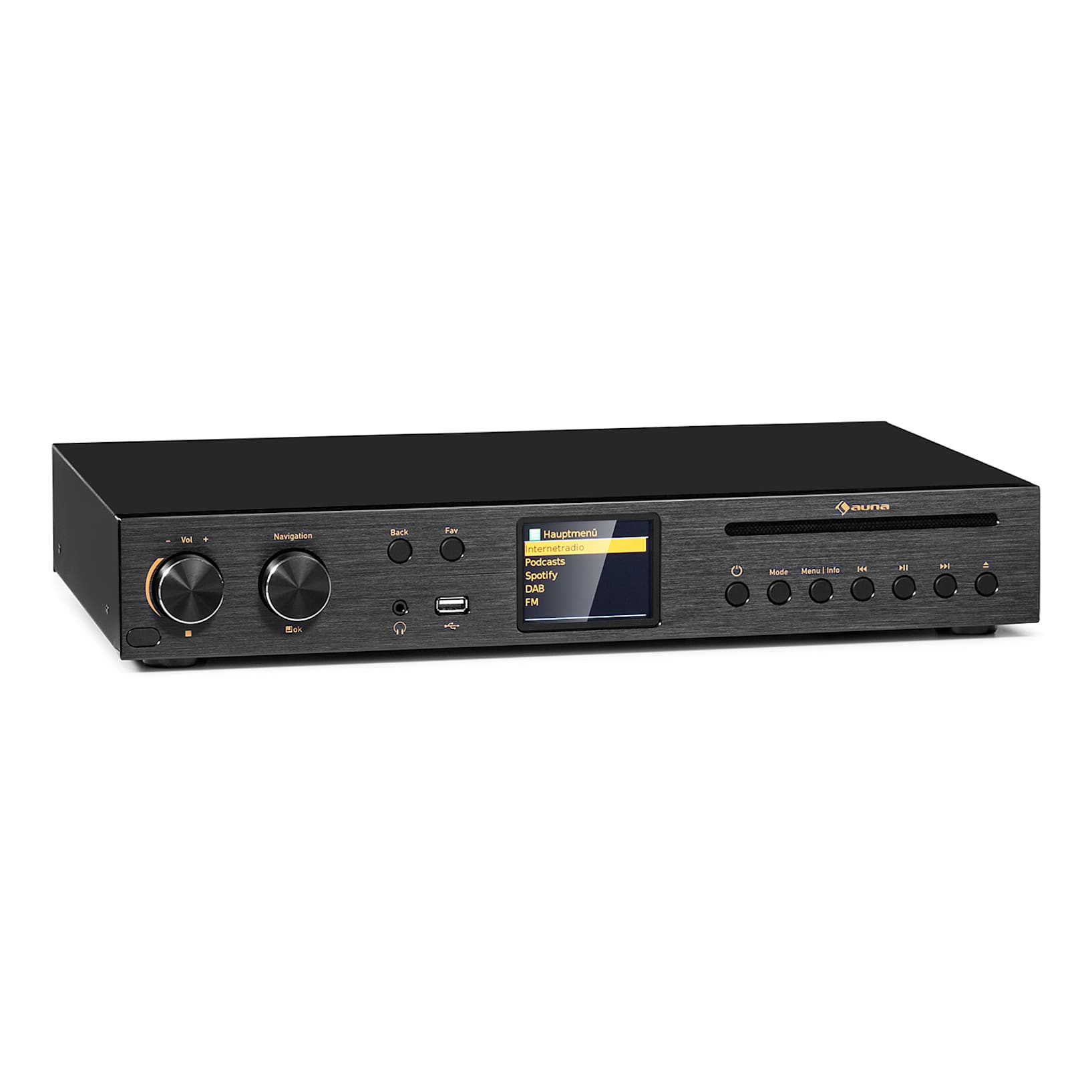 Black Star Receptor de CD y HiFi Amplificador Internet/DAB+/FM