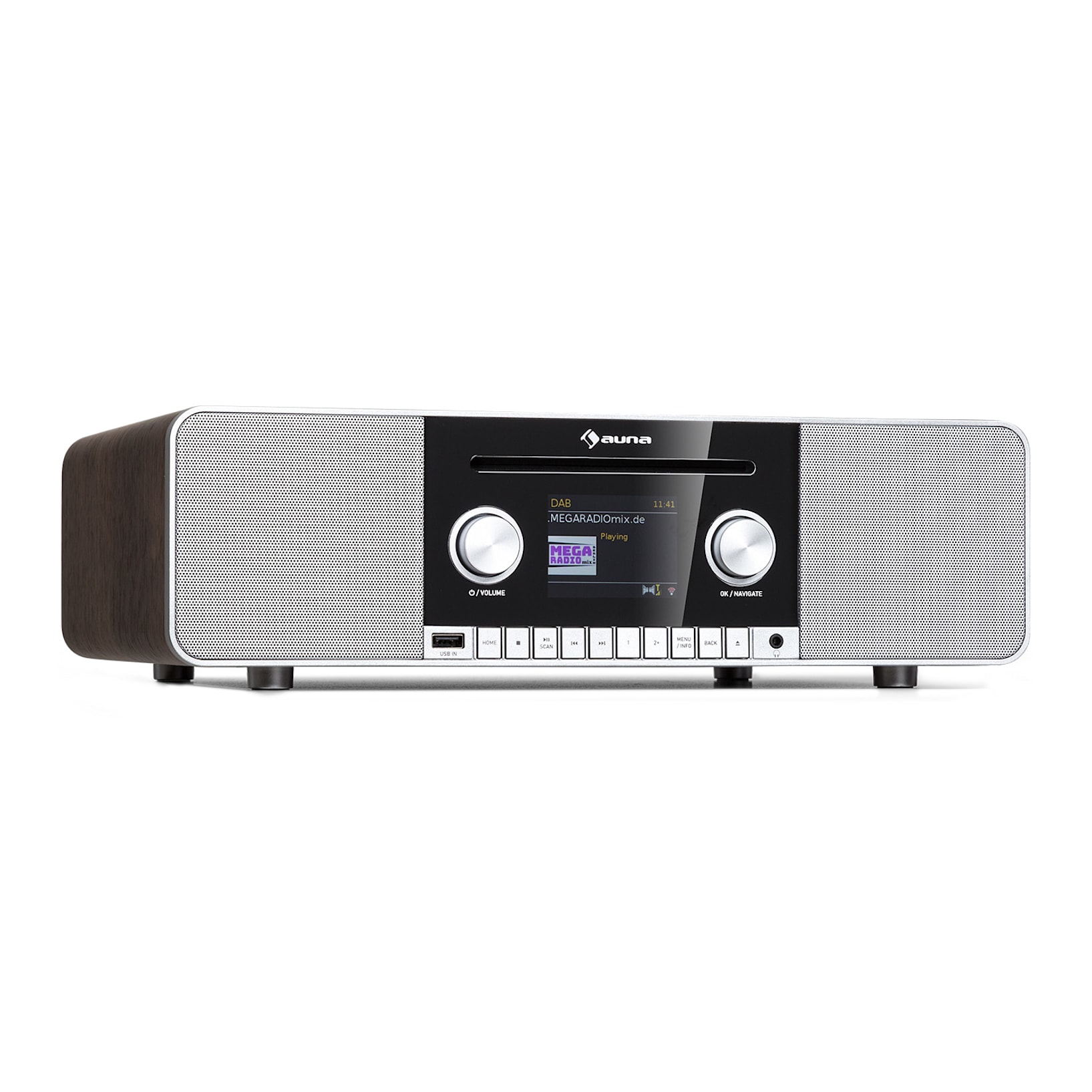 Connect CD MKII Internet Radio | CD player | internet radio | media player  | Spotify Connect | UPnP | DLNA | app control | DAB+ | FM radio tuner |  Bluetooth | MP3 from CD and USB | AUX connection wood