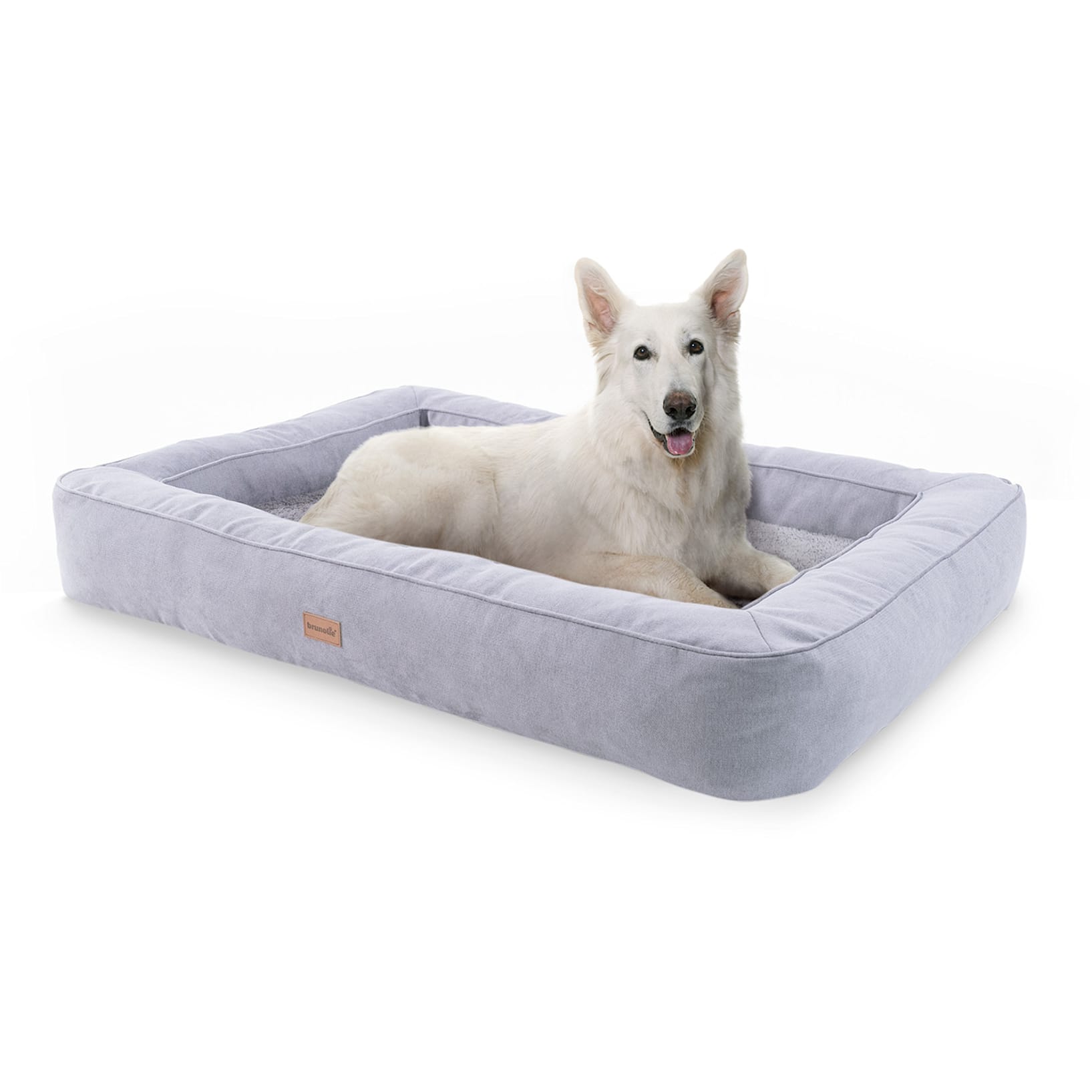 Bruno, Lettino per Cani, Materassino per Cani, Lavabile, Ortopedico, Antiscivolo, Traspirante, Memory Foam, Taglia XL (120x17x85 cm) XL