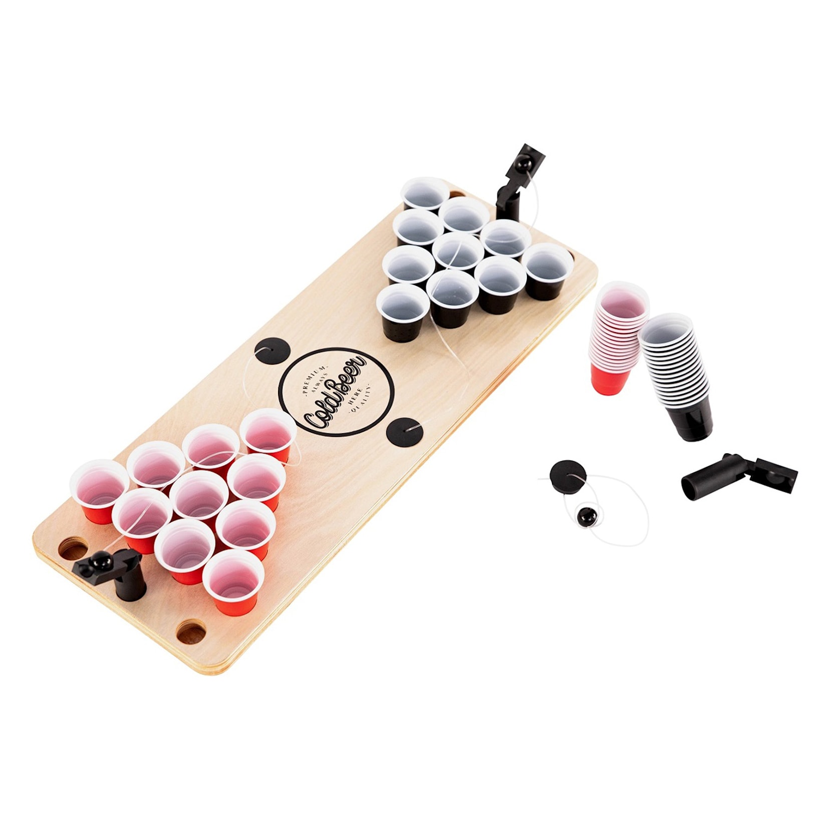 Acheter ICI un jeu de 16 pièce pour le beer-pong en ligne