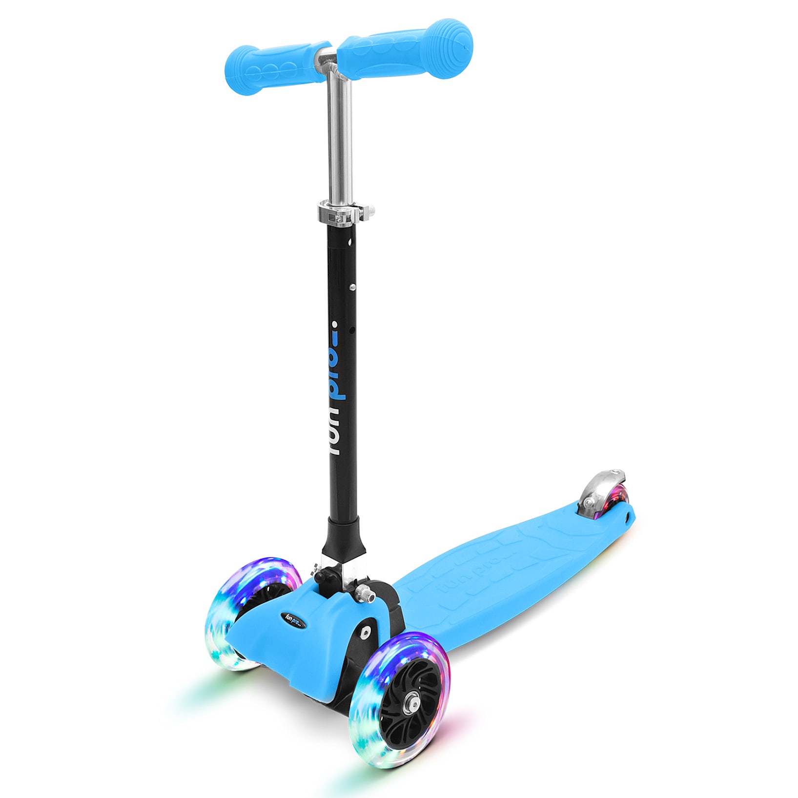 ONE Monopatín para niños Patinete para niños Monopatín infantil, 3-6 años, Dirección por gravedad, Ruedas led con funcionamiento de dinamo, Hasta  50 kg de peso, Hasta una altura de aprox. 130 cm Normal