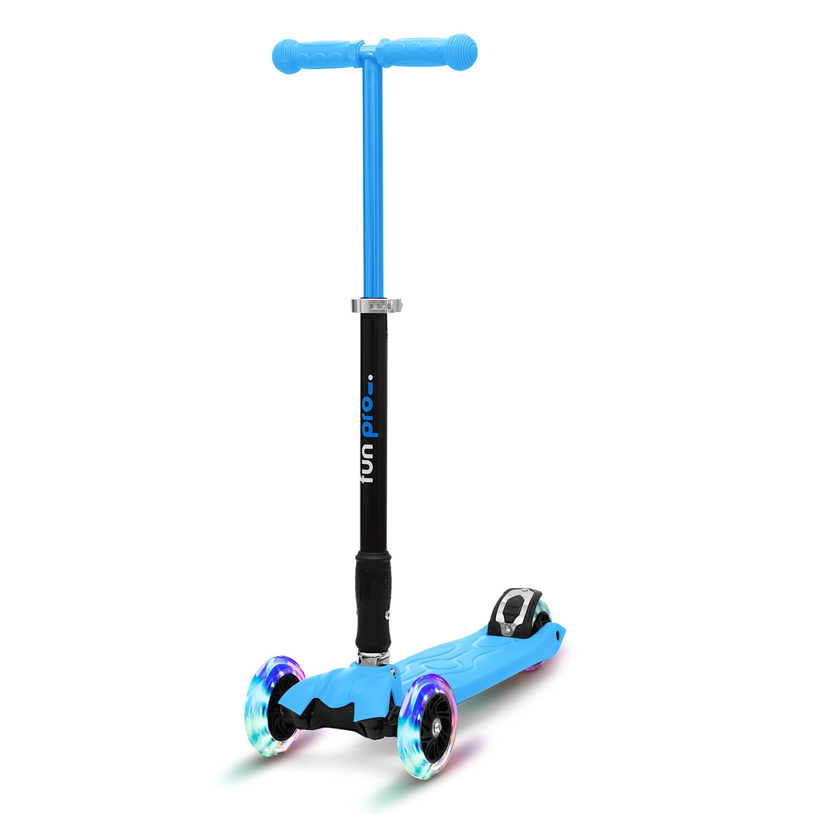 TWO Trottinette enfants Scooter Kickboard, à partir de 5 ans, direction  par gravité, roues LED avec dynamo, jusqu'à 80 kg, jusqu'à env. 170 cm, pliable