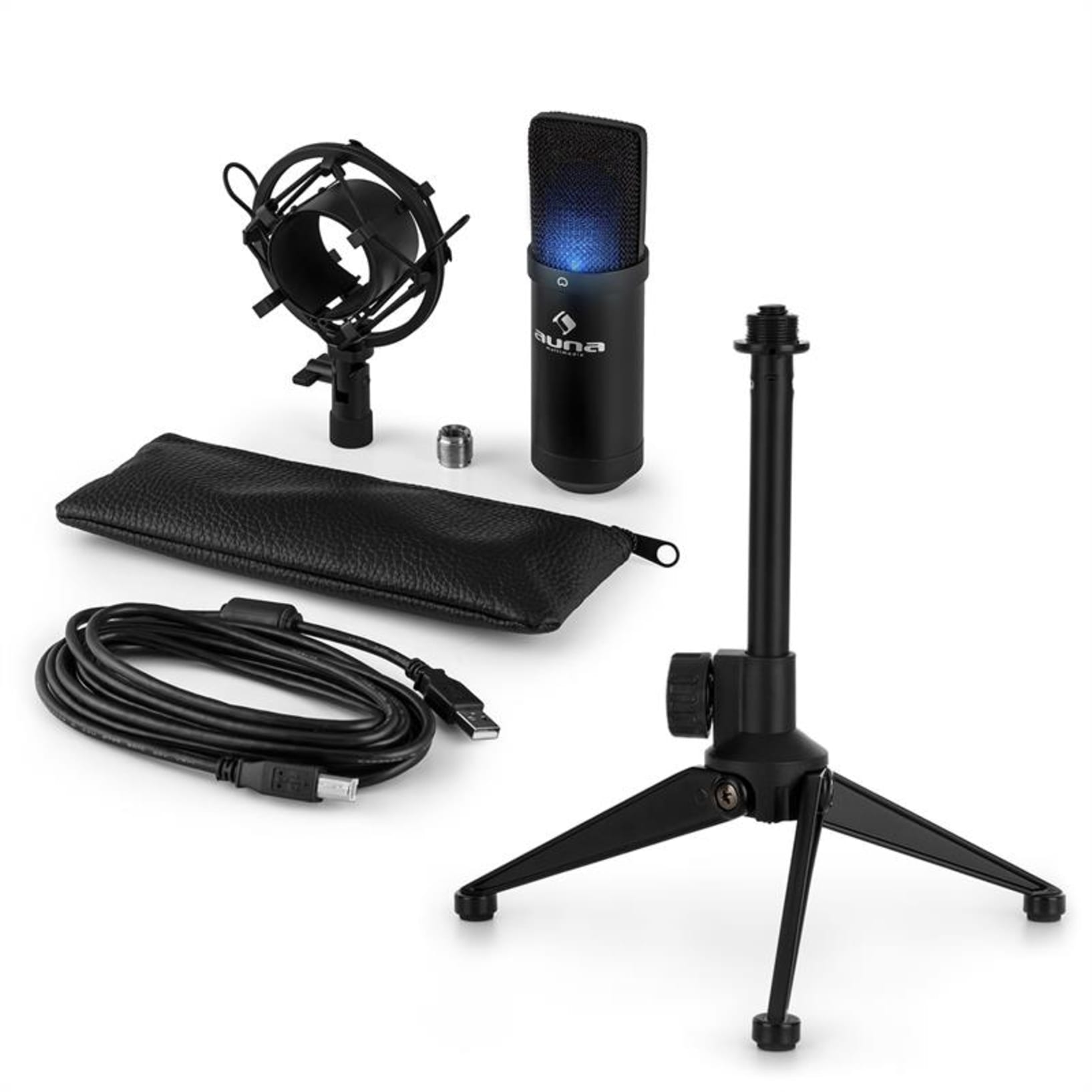 MIC-900B Micrófono condensador estudio USB Negro Negro