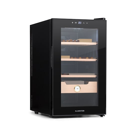 Klarstein El Presidente 48 Cigar Humidor thermoelectric glass door