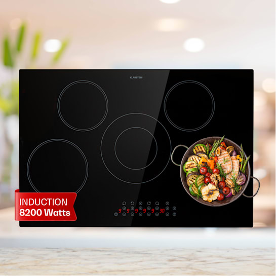 Virtuosa 5 ceramic hob selfsufficient 77 cm 5 zones 8200 watts