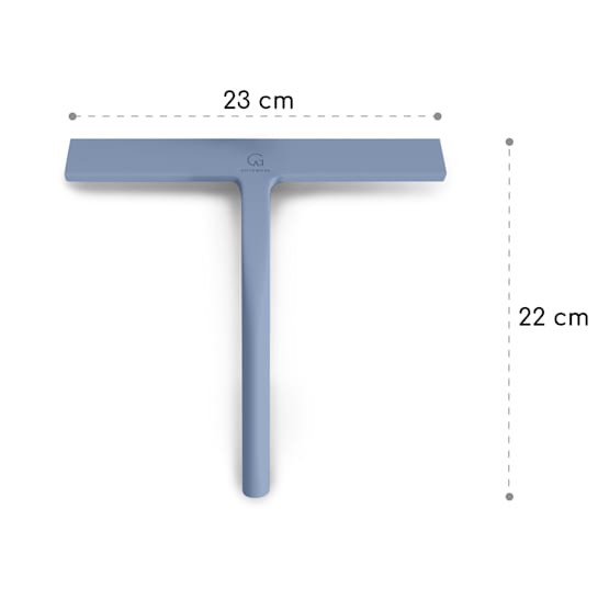 Duschabzieher 23 Cm Mit Wandhalterung – Für Duschkabinen, Fenster & Spiegel, Schwarz Matt