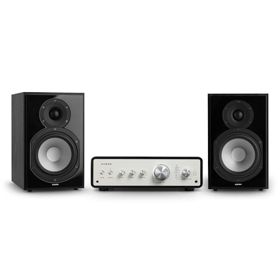 NUMAN Drive 802 Stereo Set Stereo Amplifier + Shelf Speakers Black