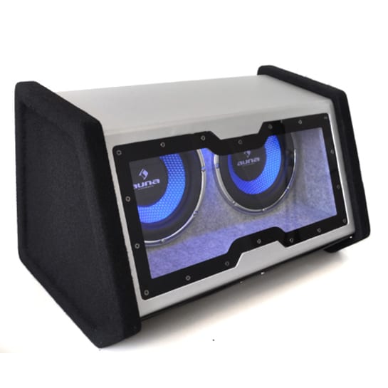 Auna doppio subwoofer 2 x 30cm (2 x 12'') auto effetto luce